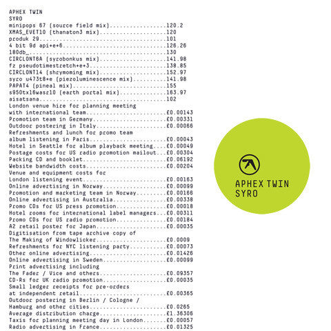 Aphex Twin - Syro 12" LP/CD