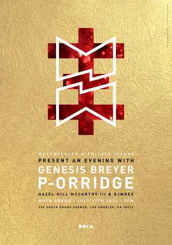MW Genesis P-Orridge Event Poster